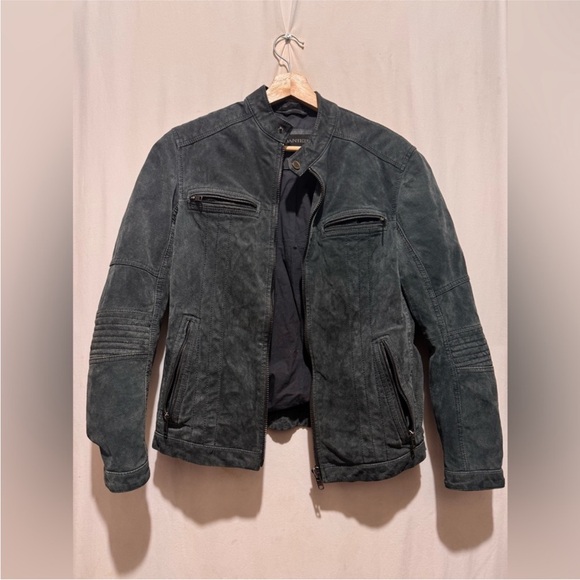 Danier Charcoal Suede Jacket - Picture 4 of 12